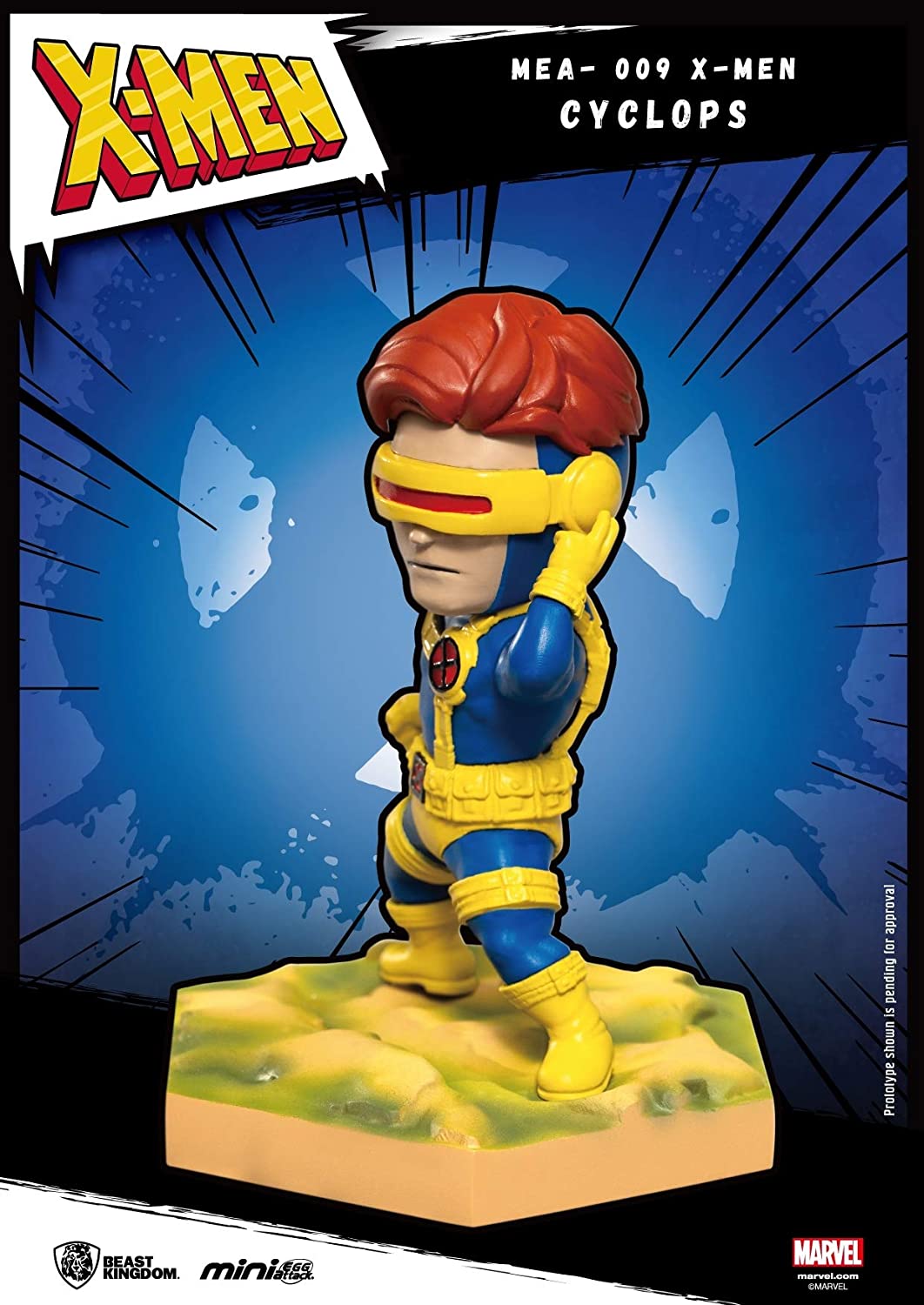 Beast Kingdom Marvel X-Men Mini Egg Attack Mea-009 Cyclops Figur, mehrfarbig