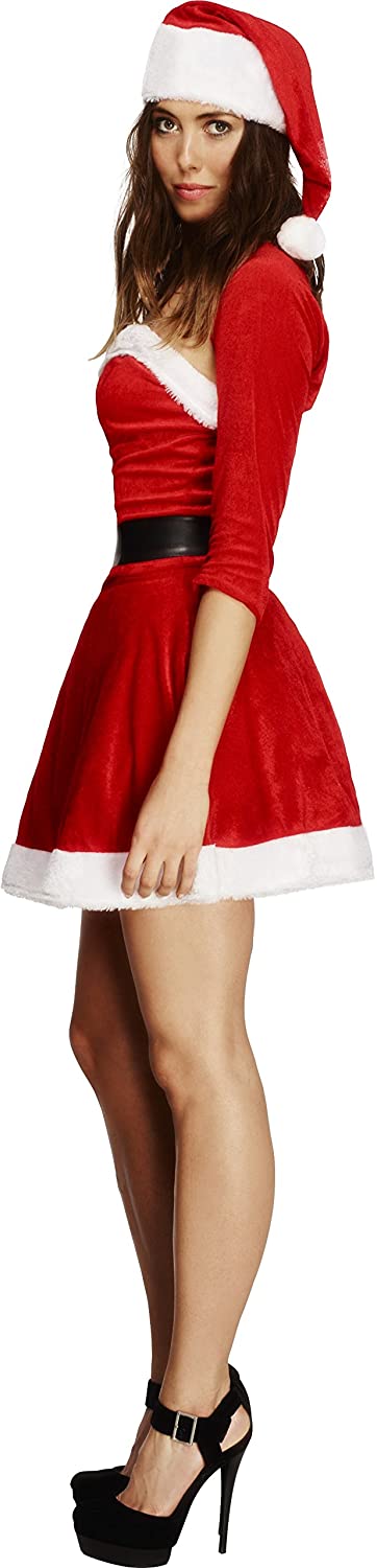 Smiffy's 20770S Fever Adult Women's Santa Babe Costume