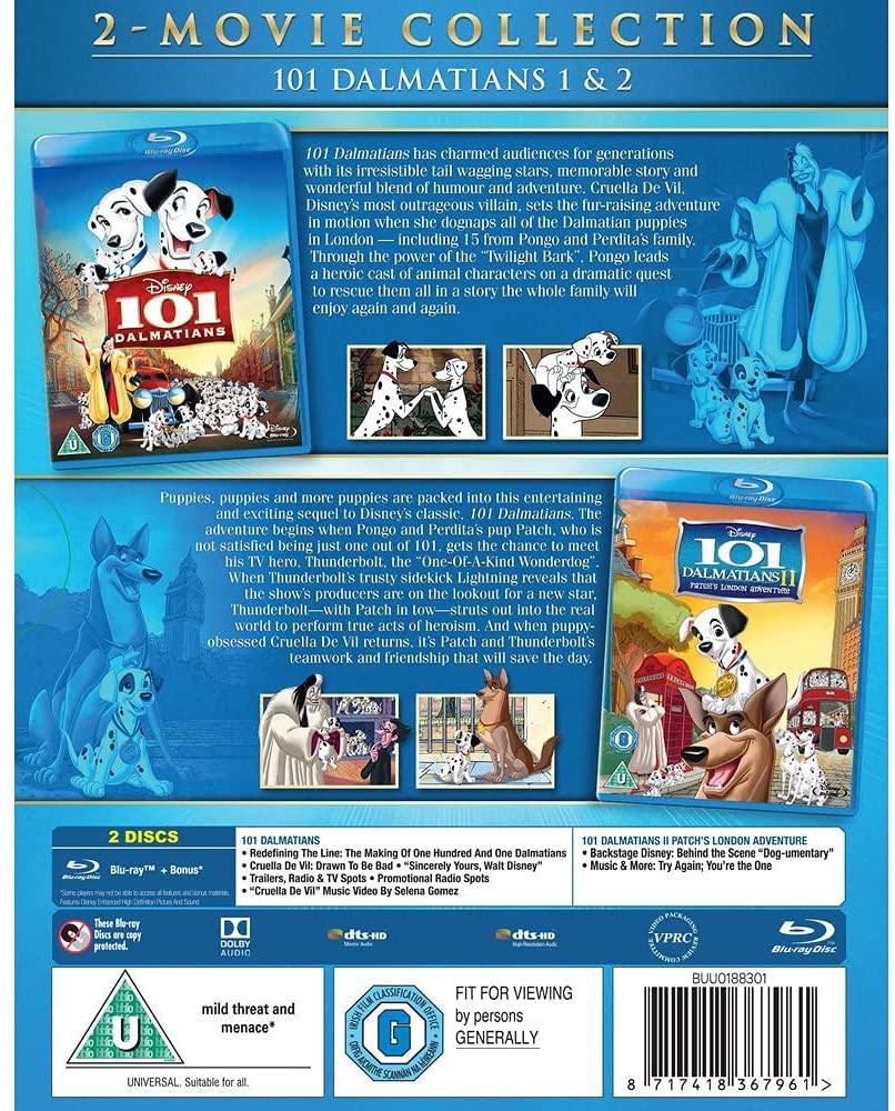 101 Dalmatiner / 101 Dalmatians II: Patch's London Adventure [1961] [Region Free]