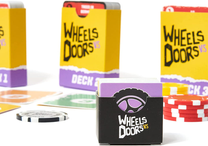 Wheels Vs Doors Partyspiel | Urkomisches Spiel basierend auf Social-Media-Diskussionen |