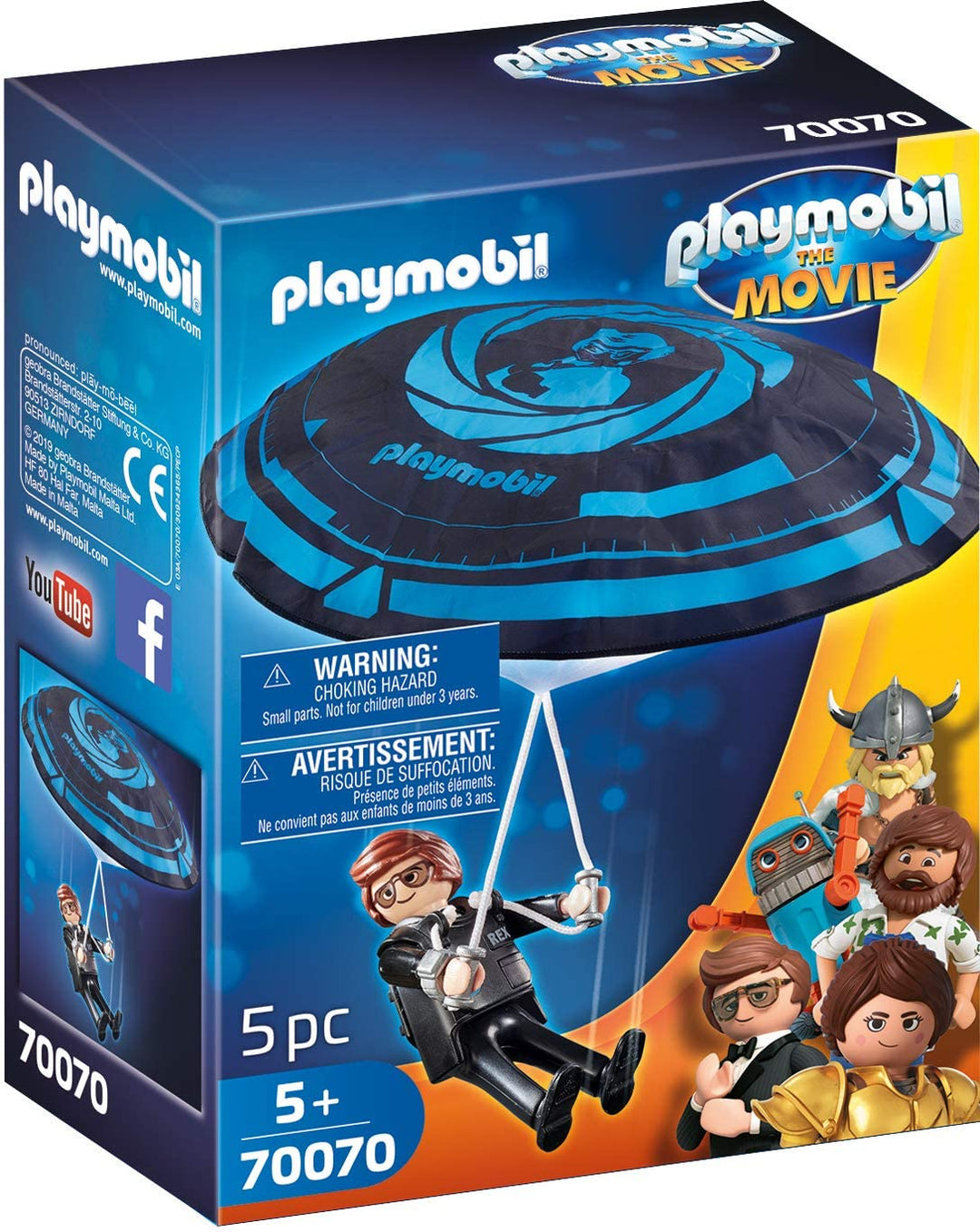 Playmobil The Movie 70070 Rex Dasher mit Fallschirm