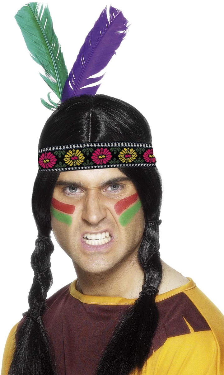 Von den amerikanischen Ureinwohnern inspiriertes gefiedertes Stirnband