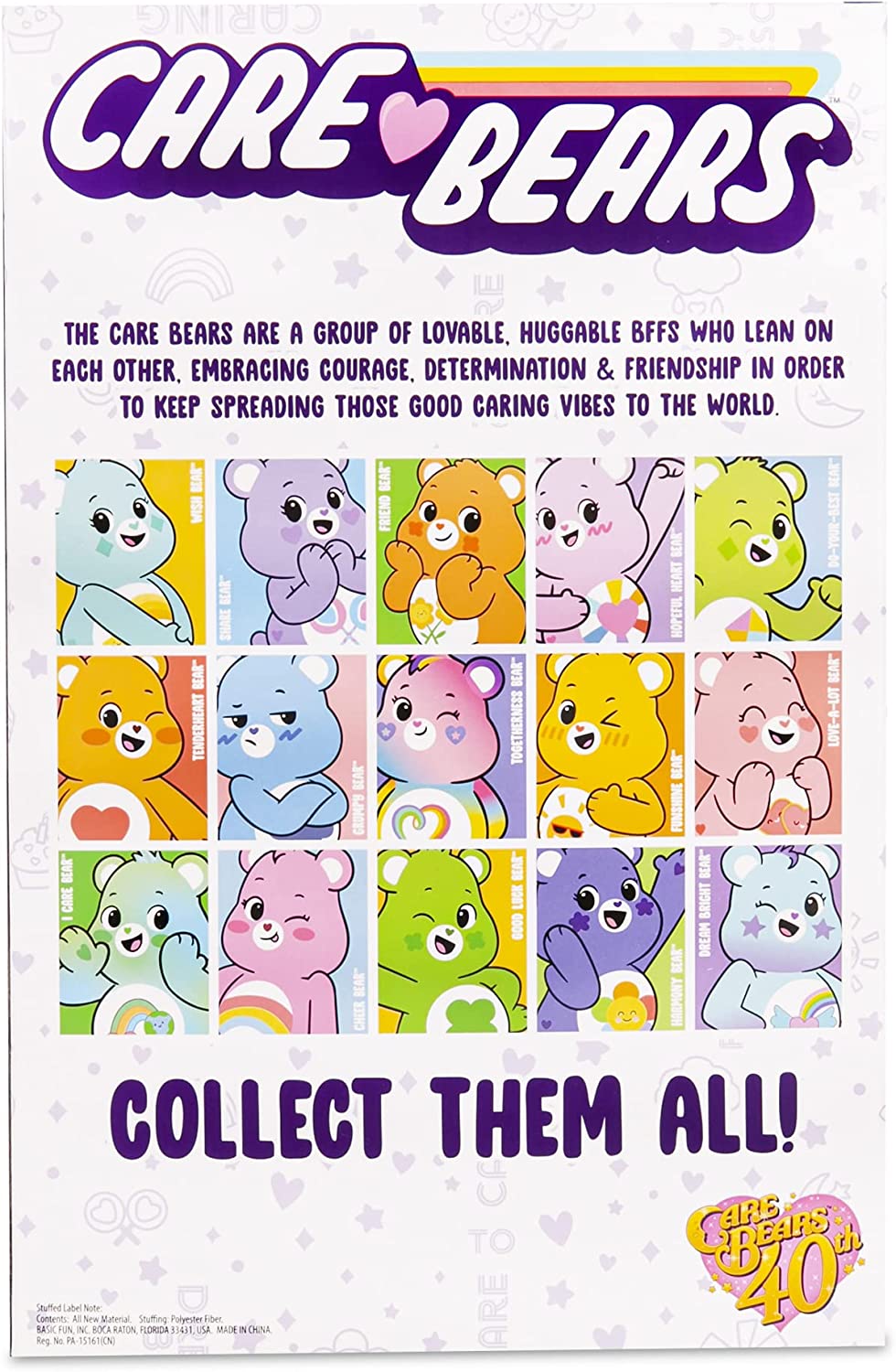 Care Bears Dream Bright Bear 35cm Plush Toy - Optimistic Character with Heartwings Badge 4