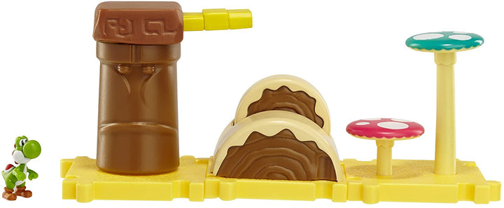 Nintendo Mario Bros Universe Micro Land Wave 1: Desert Cake Layer con Yoshi Playset