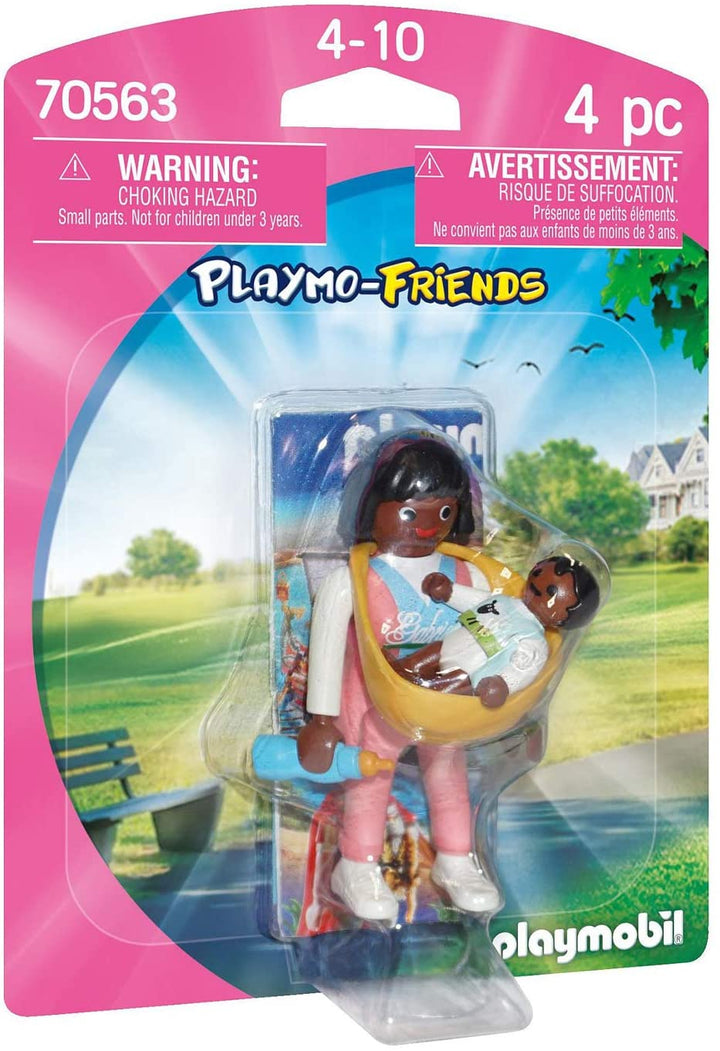 Playmobil 70563 Playmo-Friends Mutter mit Tragehilfe, für Kinder ab 4 Jahren