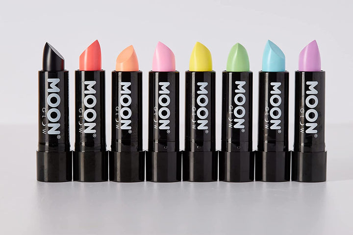 Neon-UV-Lippenstift von Moon Glow – Pastellblau – leuchtender neonfarbener Lippenstift – leuchtet unter UV-Strahlung