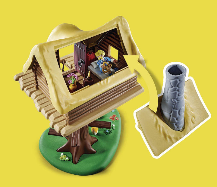 PLAYMOBIL Asterix 71016 Cacofonix mit Baumhaus, Spielzeug für Kinder ab 5 Jahren