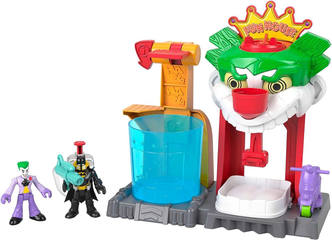 Imaginext DC Super Friends Batman Toy The Joker Funhouse Spielset Farbwechsler