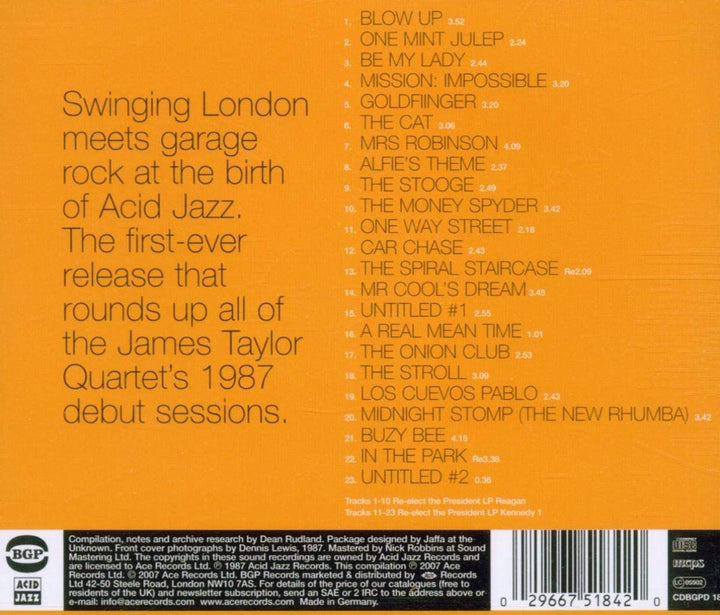 James Taylor Quartett – 1987 [Audio-CD]