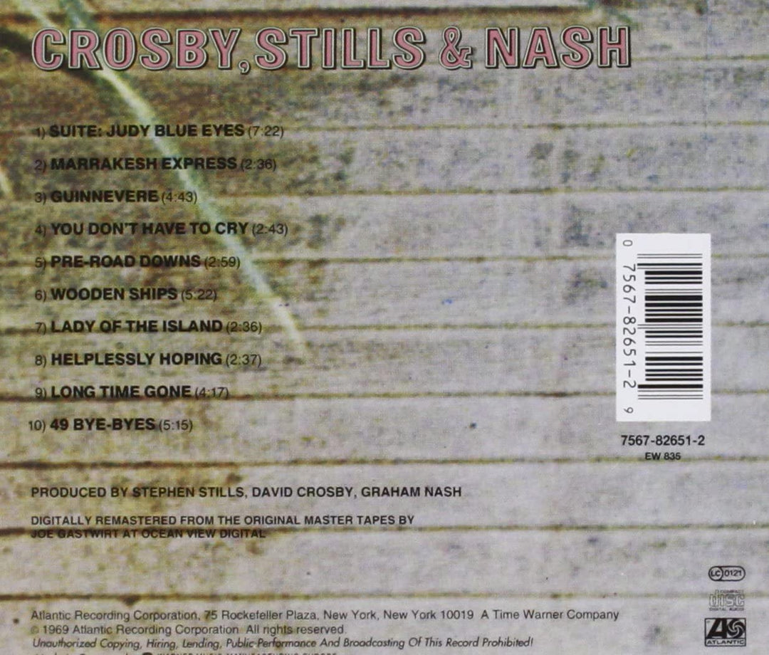 Crosby, Stills & Nash [Audio CD]