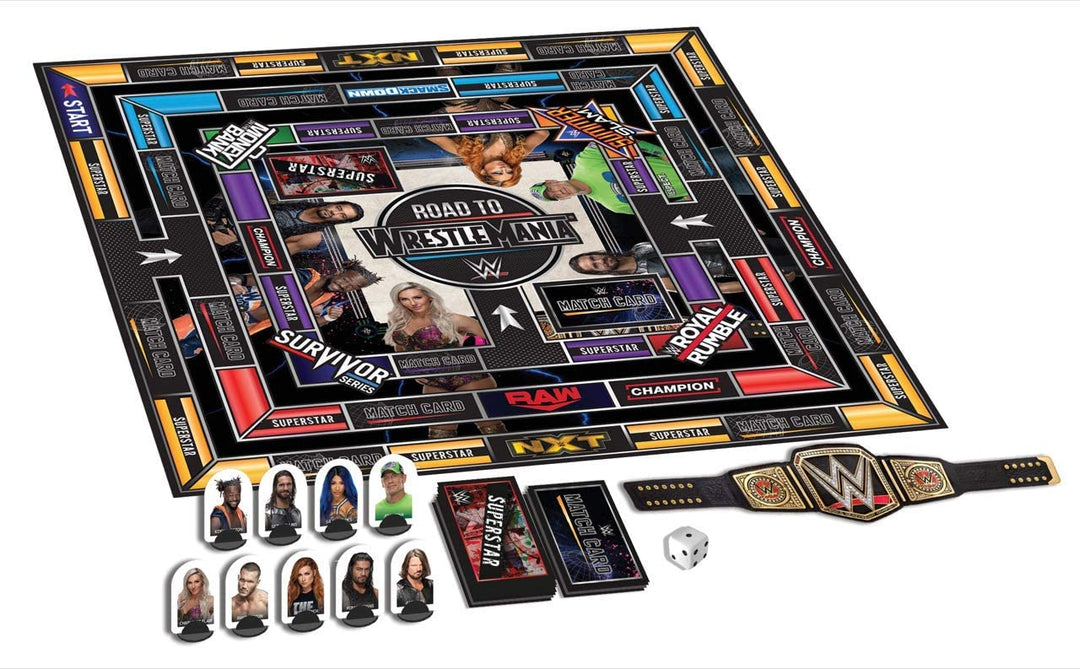 WWE Road to Wrestlemania gioco da tavolo, 40 x 27 x 5 cm