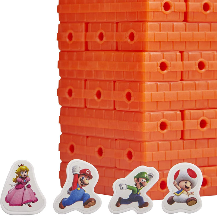 Gioco Jenga Super Mario Edition, Gioco della torre impilabile di blocchi