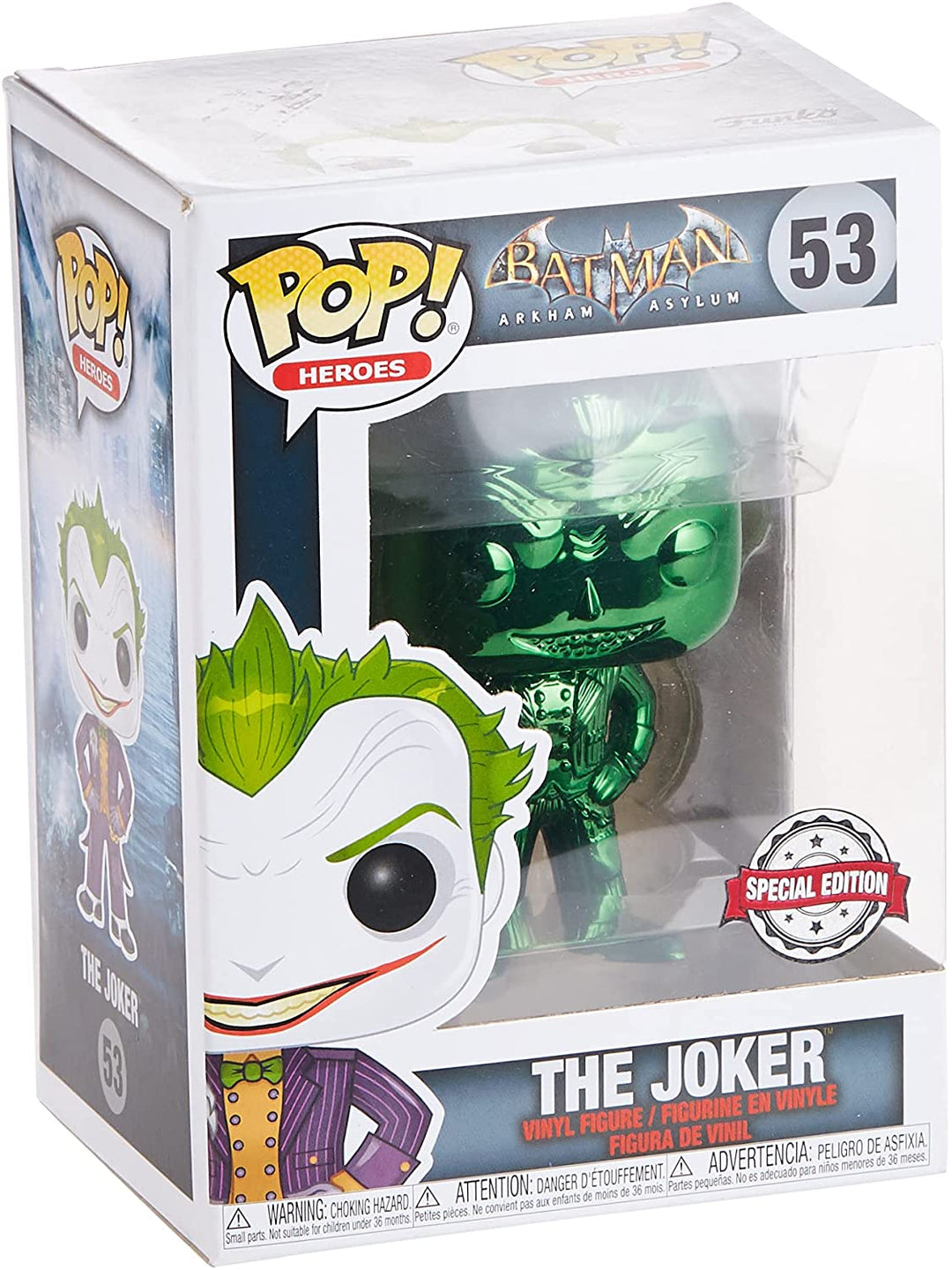 Batman Arkham Asylum The Joker Exclu Funko 42336 Pop! Vinile #53