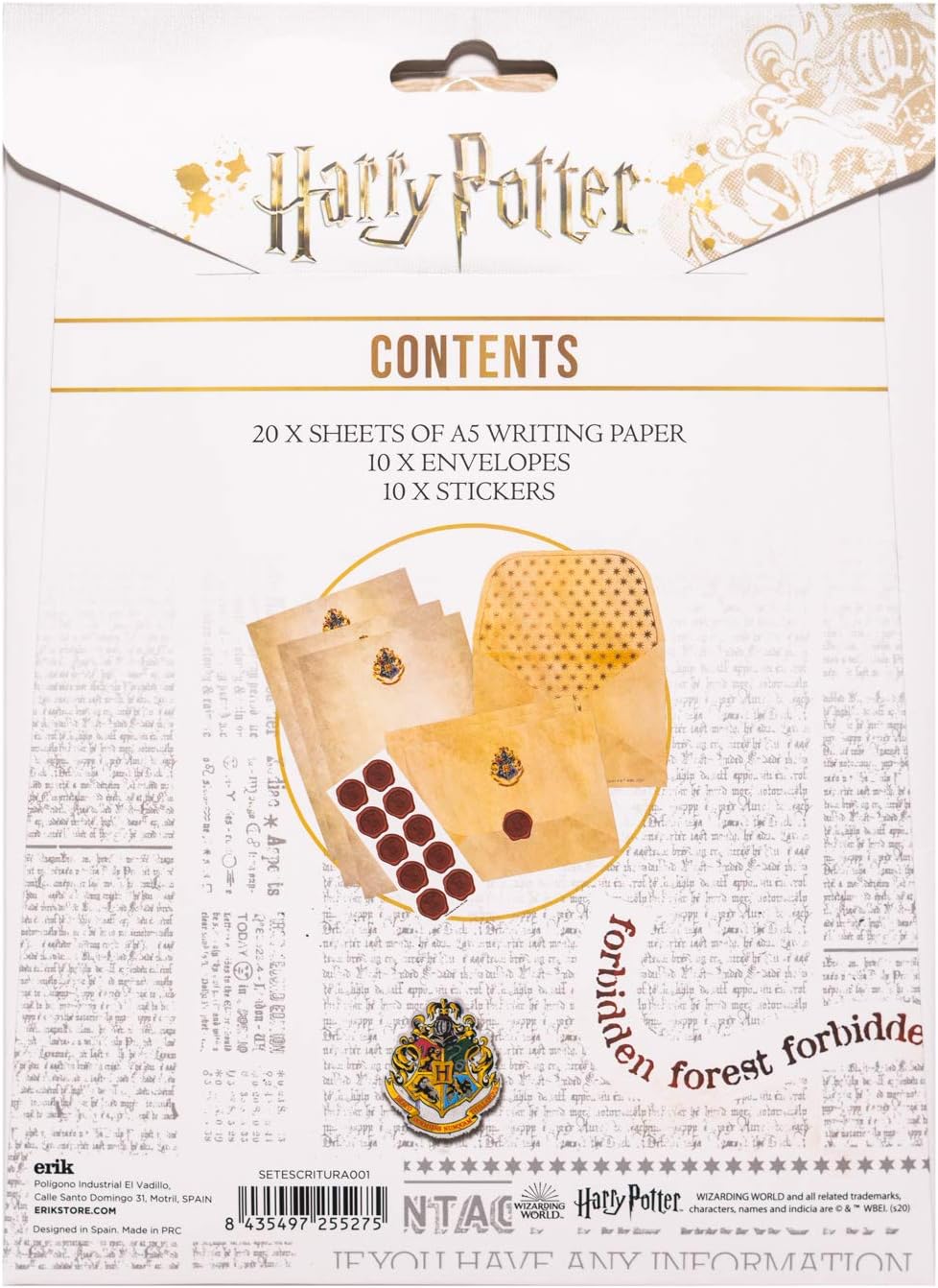 Harry Potter Writing Set - Hogwarts Acceptance Letter