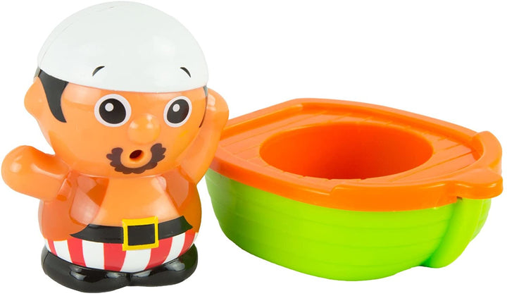 TOMY Toomies Pirate Bath Baby-Badespielzeug, Dusch-Babyspielzeug für Wasserspiele in der Badewanne, Kinder-Badespielzeug, geeignet für Kleinkinder und Kinder, Jungen und Mädchen ab 18 Monaten