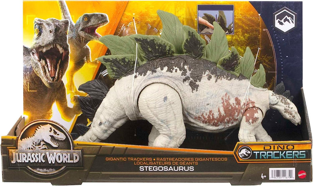 ?Jurassic World Dominion Dinosaurierfigur Gigantischer Fährtenleser Stegosaurus mit Atta