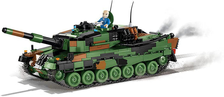 COBI 2618 Small Army - Leopard 2A4 Construction Toys, Green, Brown, Black
