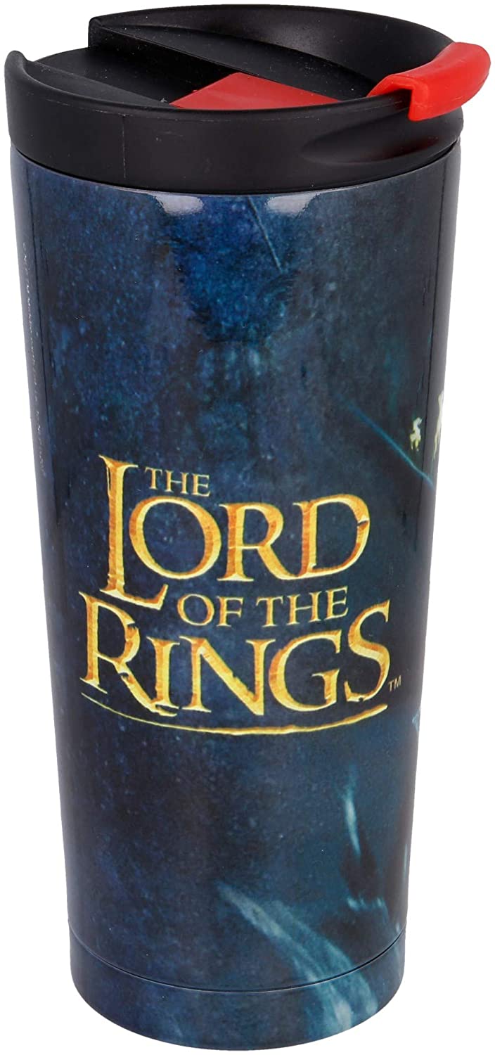 Stor Lord of The Rings 425 ml Stainless Steel Thermal Coffee Glass, Single, Standard