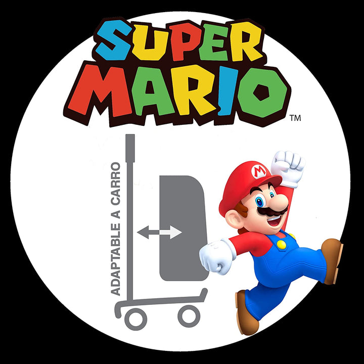 Super Mario Unisex Kinder Luichi anpassungsfähiger Rucksack mit Trolley 4 Drehrädern