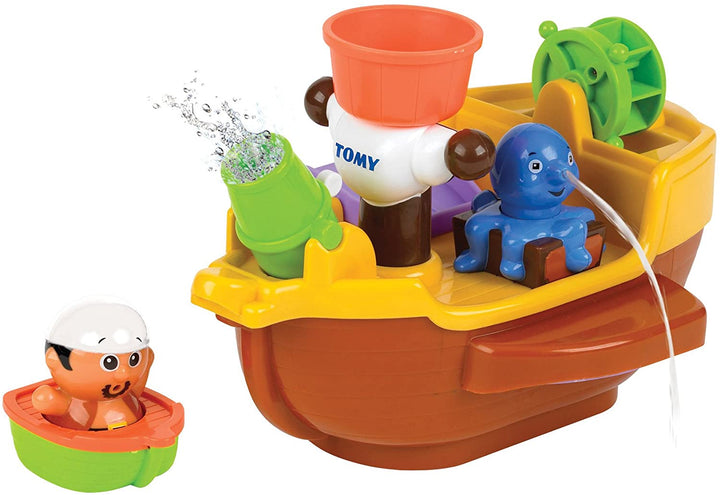 TOMY Toomies Pirate Bath Baby Bath Toy, Shower Baby Toy for Water Play in the Bath, Kids Bath Toy Suitable for Toddlers & Children, Boys & Girls from 18 Months+