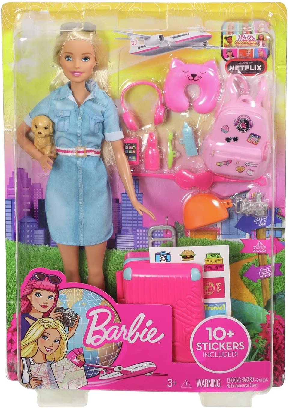 Barbie Mehrfarbiges Puppen-Reisespielzeug