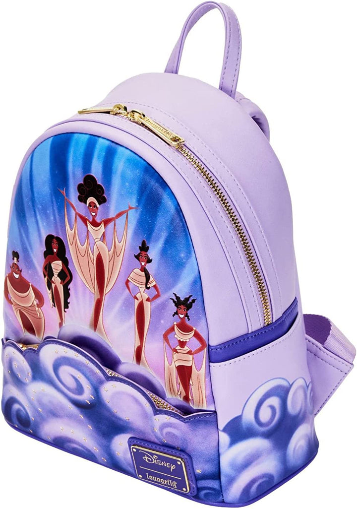 Loungefly Disney Hercules Muses Clouds Womens Double Strap Shoulder Bag Purse, M