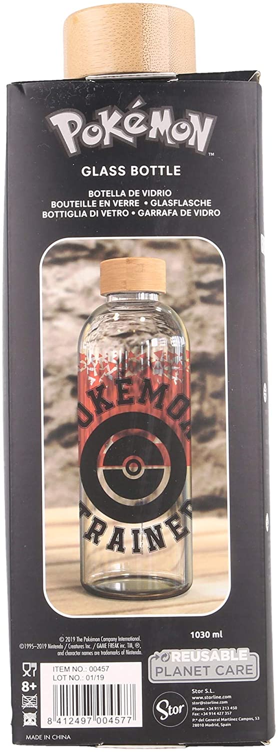Stor Young Adult Große Glasflasche 1030 ml Pokemon Distorsion