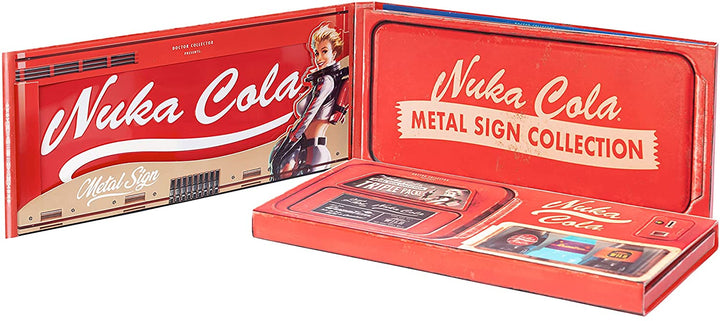 Doctor Collector DCFALL01A Nuka Cola Metal Sign Collection Triple Pack