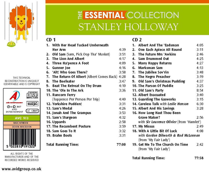 Die Essential Collection – Stanley Holloway [Audio-CD]