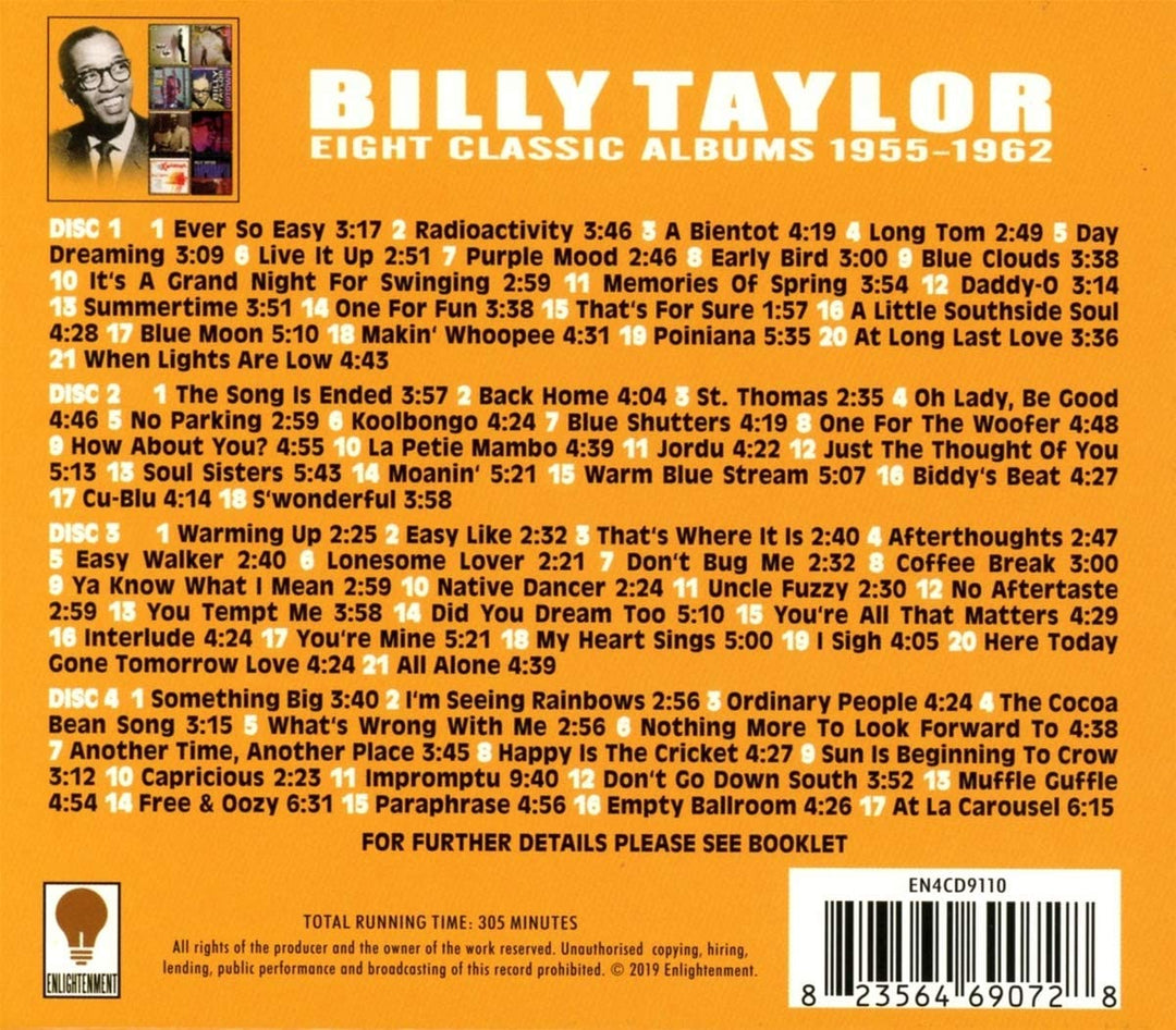 Billy Taylor – Acht klassische Alben 1955–1962 [Audio-CD]