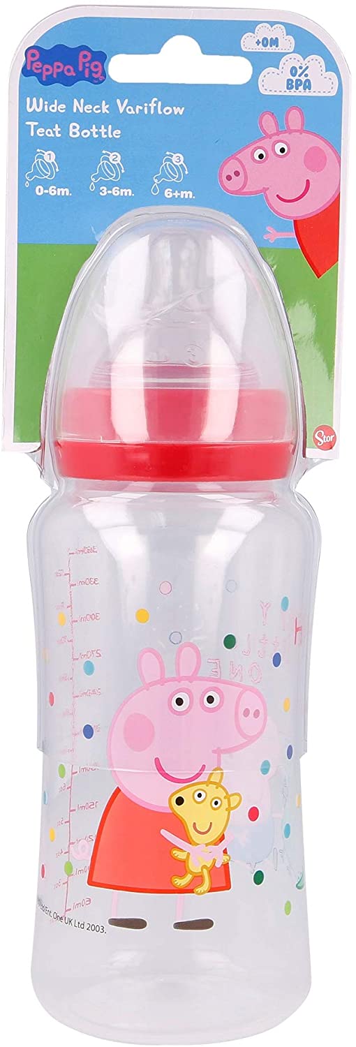 Stor Anti-Colic Babyflasche 360 ​​ml Peppa Pig Little One