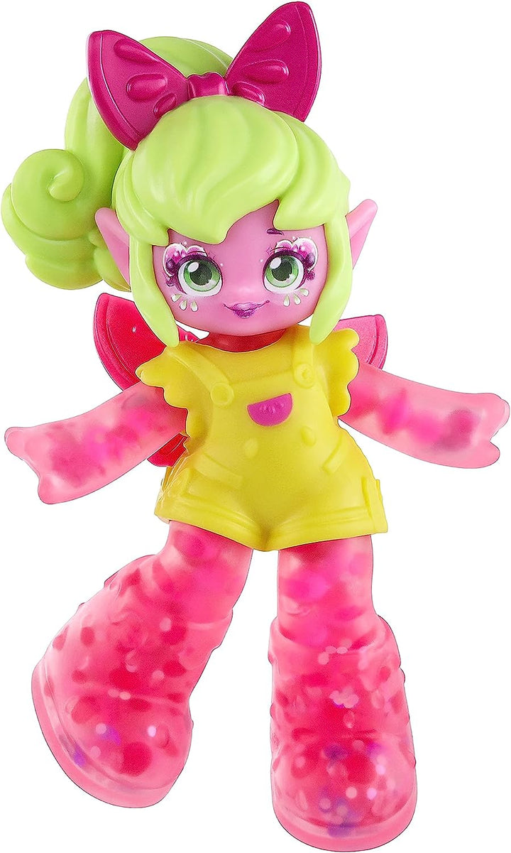 Jelli Crush Pipsi Crush Squishy, Smooshy, Stretchy Watermelon Pixie Themed Doll with Unique Charm Inside