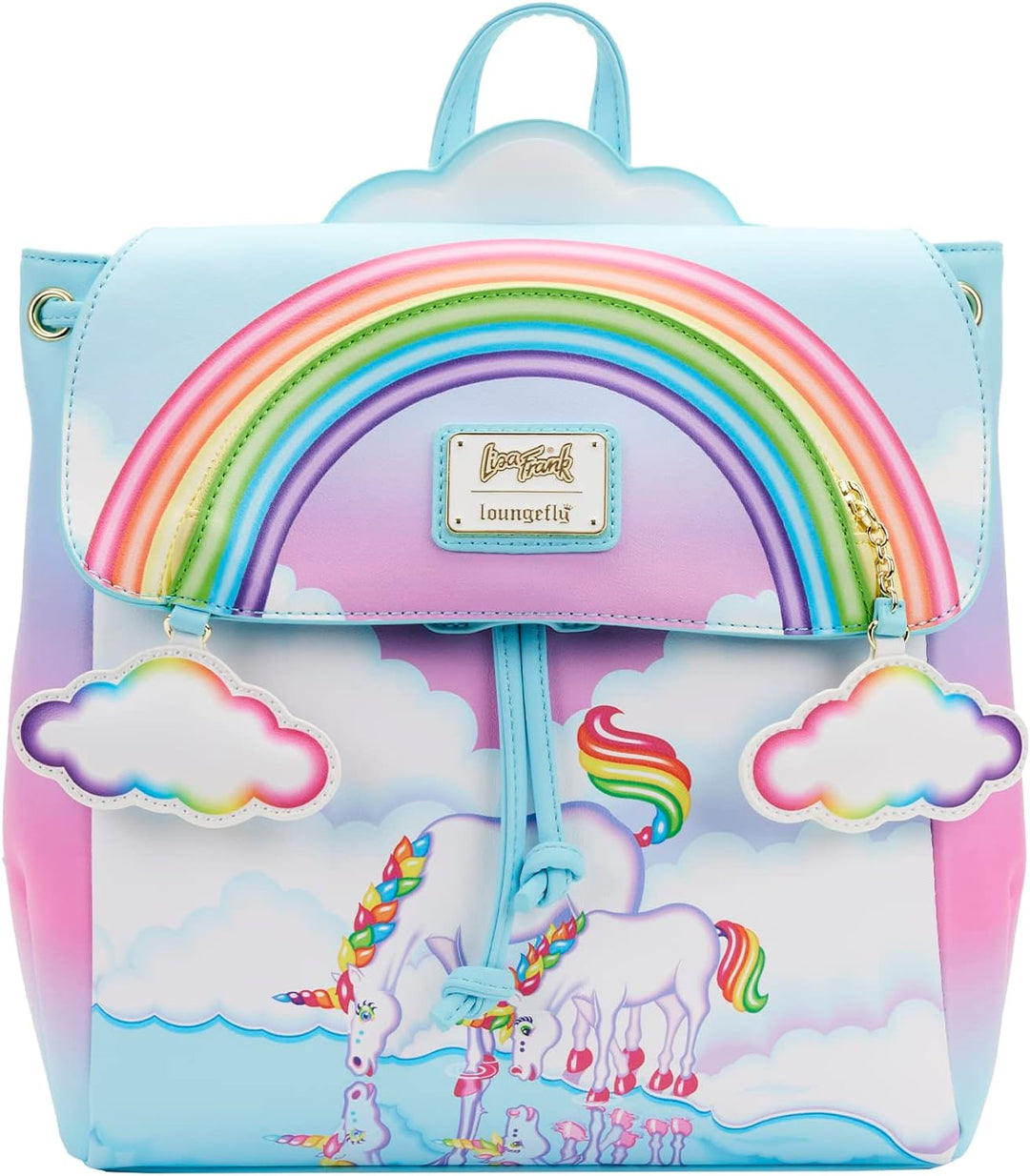 Loungefly Lisa Frank Unicorn Reflection Mini-Rucksack, Mehrfarbig