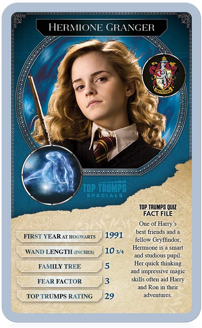 Harry Potter 30 Hexen und Zauberer Top Trumps Specials Kartenspiel