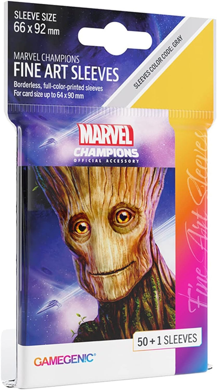 Gamegenic Marvel Champions The Card Game, offizielle Groot Fine Art-Hüllen, Packung mit