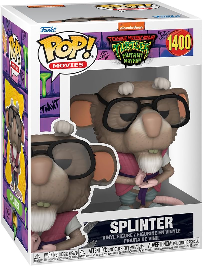 Filme: Teenage Mutant Ninja Turtles (TMNT) Mutant Mayhem – Splinter Funko 72342 Pop! Vinyl Nr. 1400 