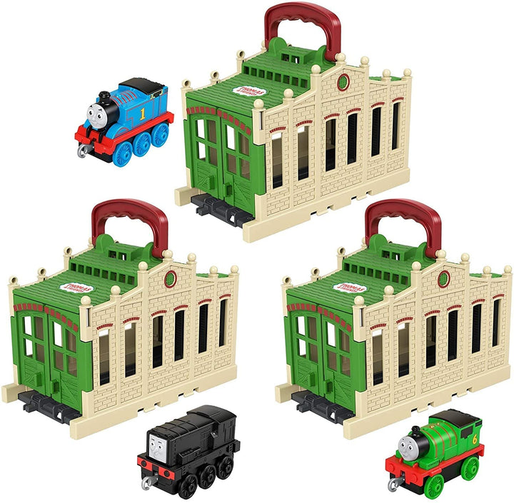 AB Gee abgee 900 GWX08 EA Thomas Push Along Connect &amp; Go Tidmouth Shed Multicolore