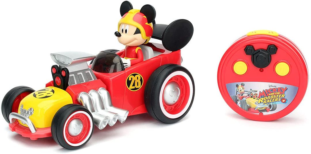 Jada 253074005 Mickey Roadster Racer, 19 cm, Infrared Control, Suitable for Ages