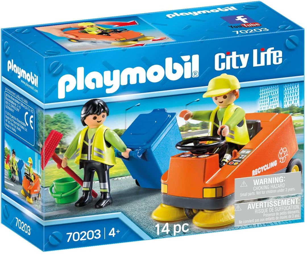Playmobil 70203 spazzatrice della vita cittadina