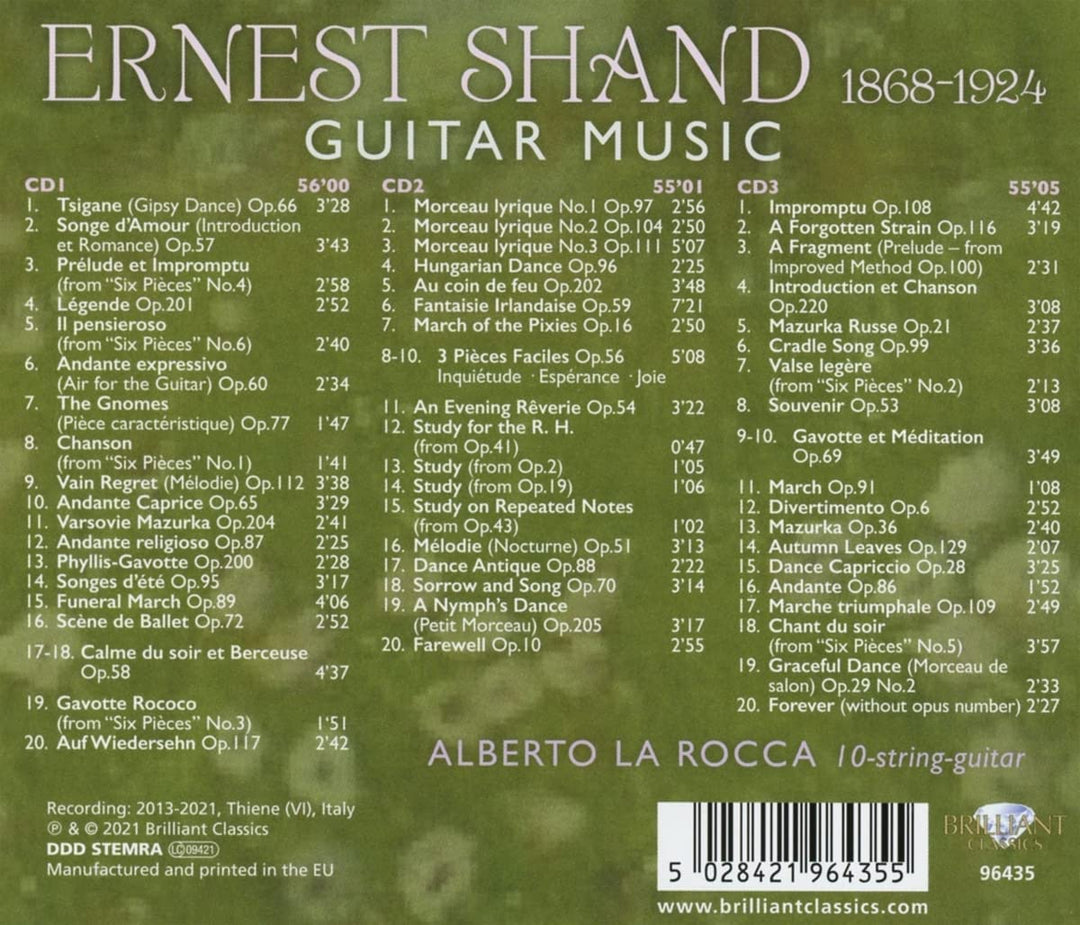 Alberto la Rocca – Shand: Gitarrenmusik [Audio-CD]