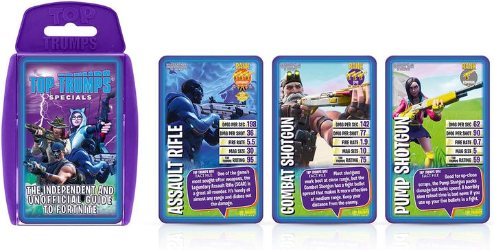 Unabhängiger und inoffizieller Leitfaden zum Fortnite Top Trumps Specials-Kartenspiel