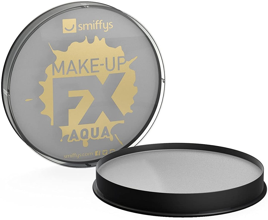 Smiffys Make Up FX Aqua Based Face- en Body Paint, 16 ml Lime Grey