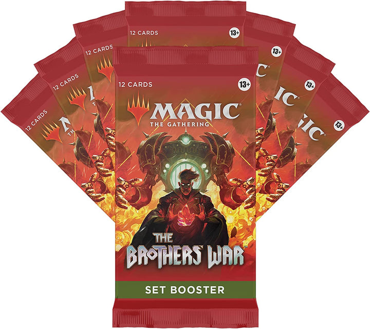 Magic The Gathering The Brothers' War-Geschenkpaket, 8 Set-Booster + 1 Sammler