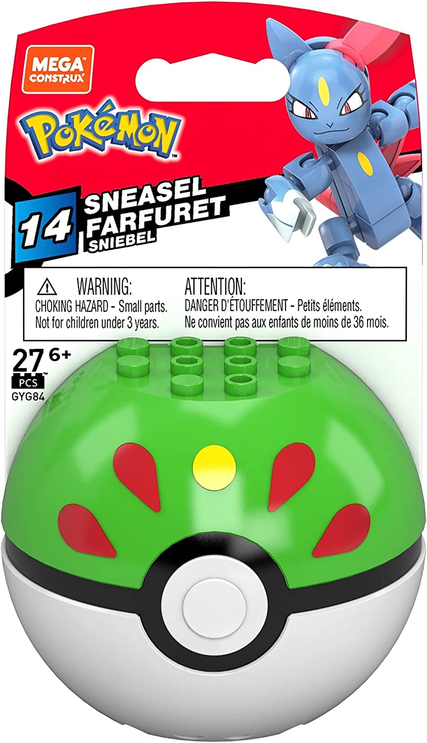 Mega Construx Pokemon Sneasel Pokeball-Bauset