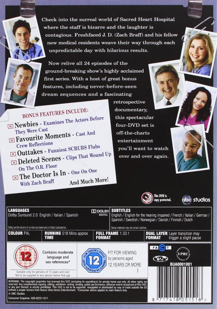 Scrubs – Komplette Sammlung: Staffel 1–9 – Sitcom [DVD]