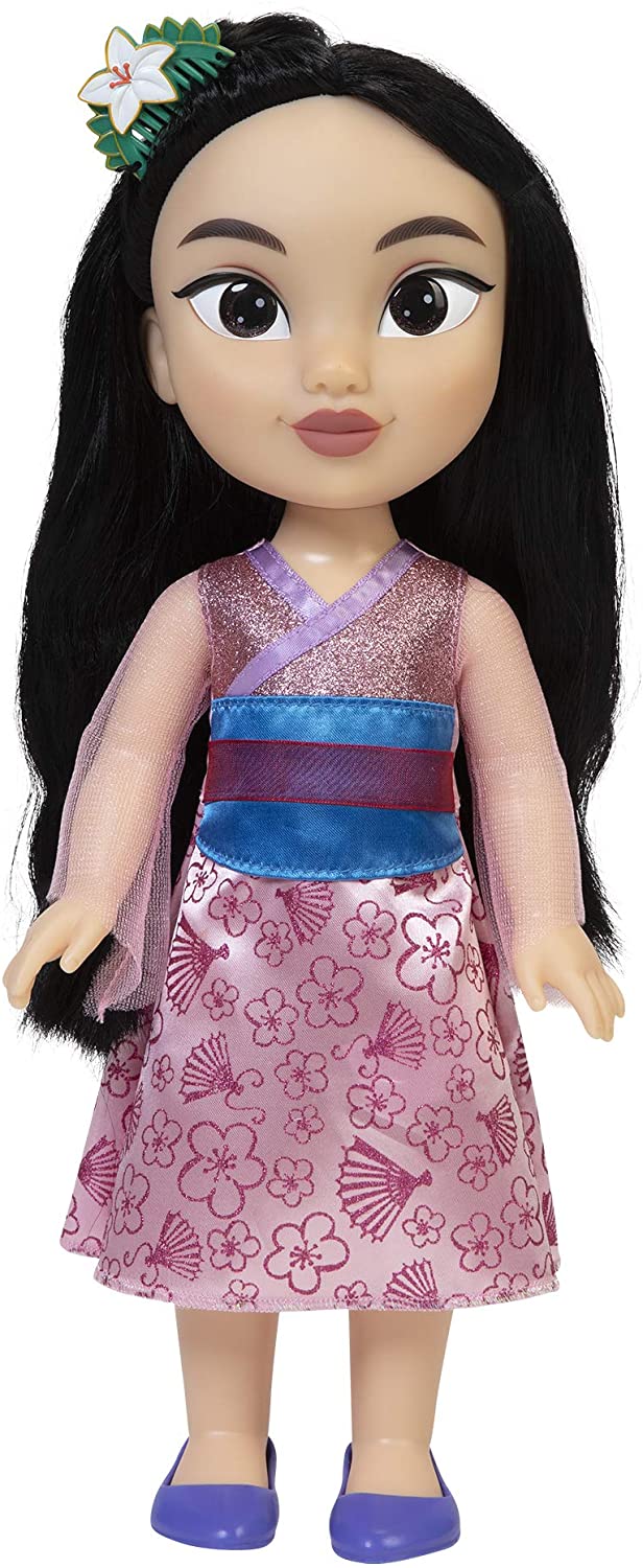 Disney Princess My Friend Mulan Puppe, 35,6 cm groß, inklusive abnehmbarem Outfit und Haarteil