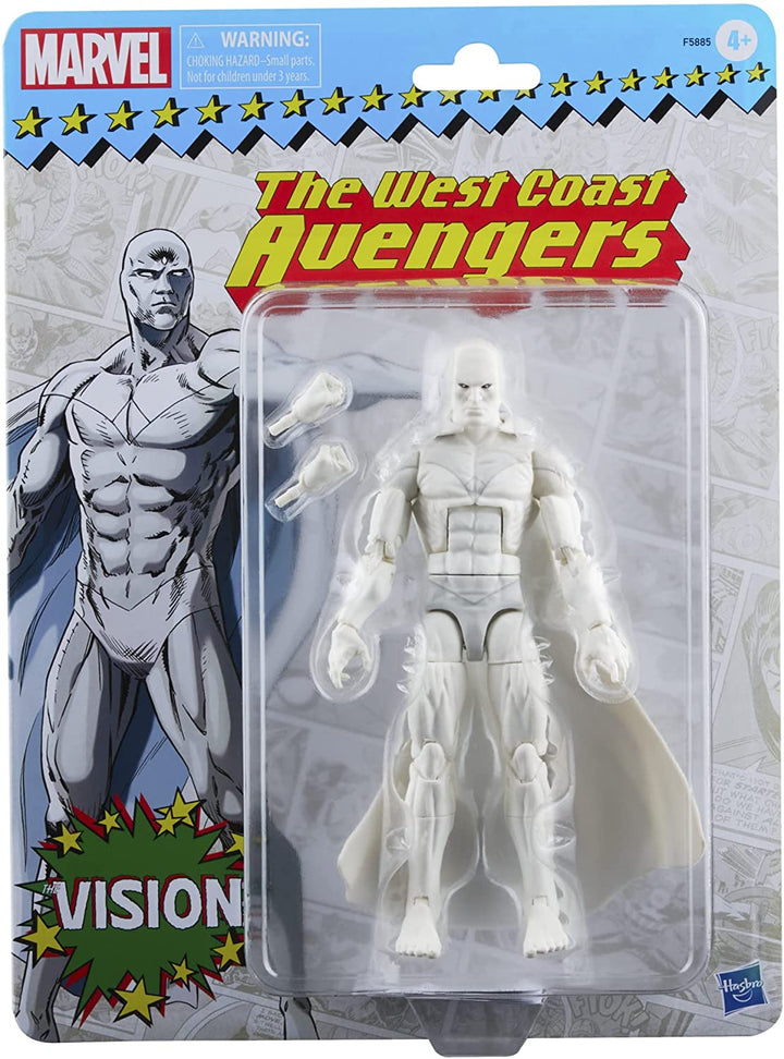 Hasbro Marvel Legends Series Vision 15 cm Retro-Verpackung Actionfigur Spielzeug, 2 A
