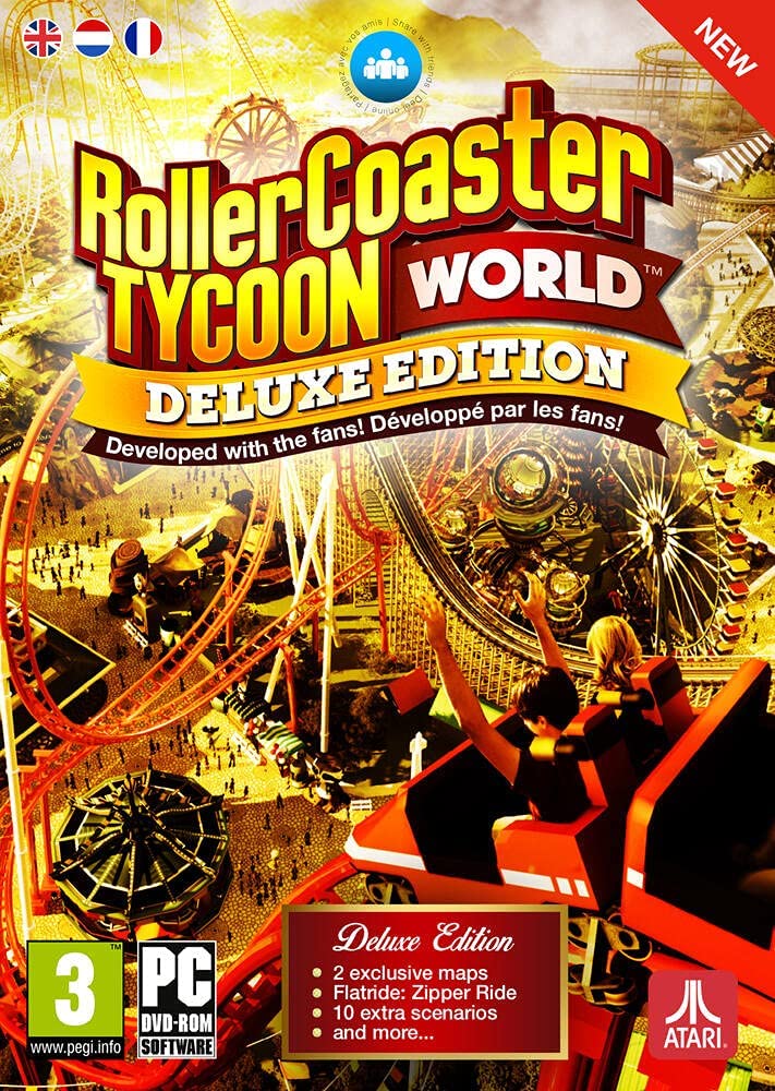 Rollercoaster Tycoon World Deluxe Edition (PC-DVD)