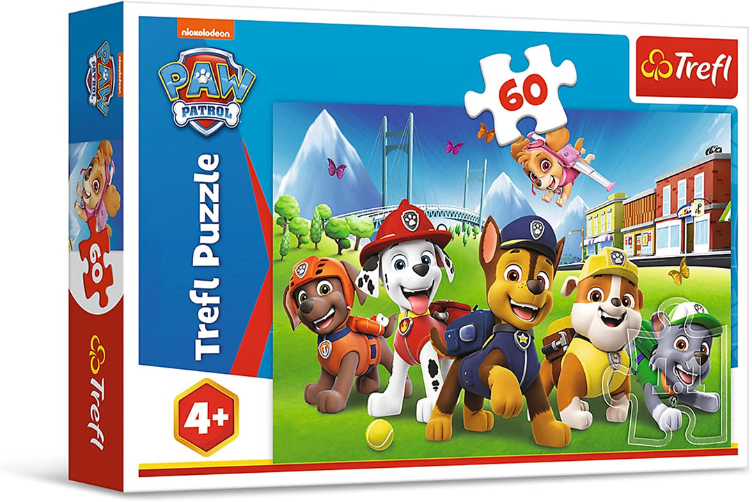 Trefl 17375 60 Elemente In einem Rad für Kinder seit 4 Jahren Puzzle, Pfote