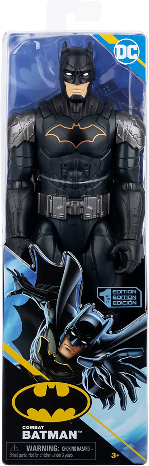 DC Comics, 12-Zoll-Combat-Batman-Actionfigur, Kinderspielzeug für Jungen und Mädchen